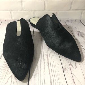 1. State Black Calf hair black Mules